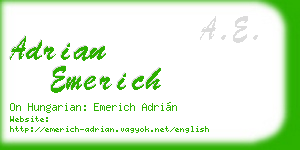 adrian emerich business card